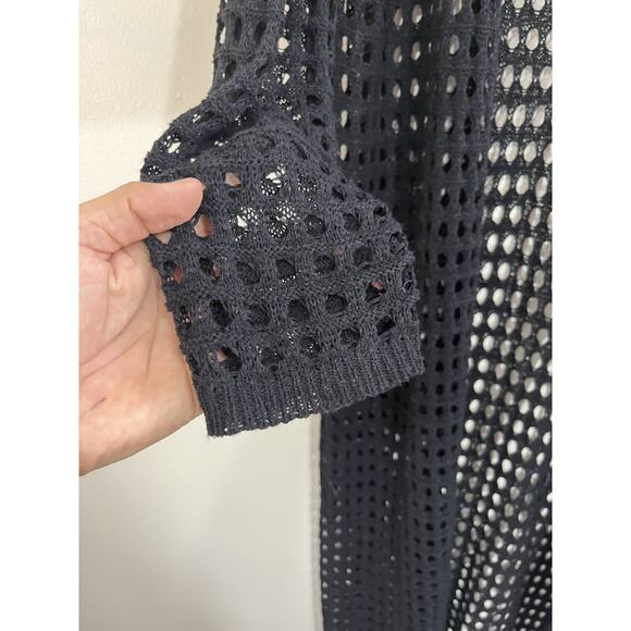 Scandi Minimalist Duster Cardigan One Size Quiet Luxury Preppy Old Money Witchy - Picture 3 of 13